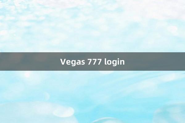 Vegas 777 login