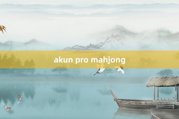 akun pro mahjong