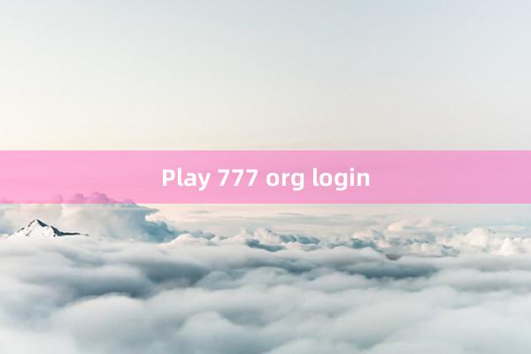 Play 777 org login