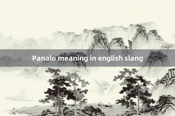 Panalo meaning in english slang