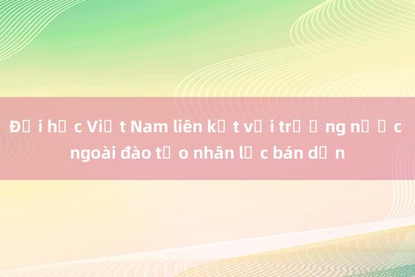 Đại học Việt Nam liên kết với trường nước ngoài đào tạo nhân lực bán dẫn