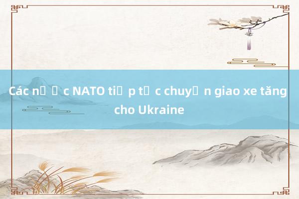 Các nước NATO tiếp tục chuyển giao xe tăng cho Ukraine